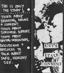 Hysteria was a Portland-based group challenging rape culture in the punk and Anarchist Communities in Portland from 2003-05.